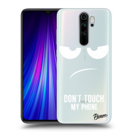 Picasee Silikónový prehľadný obal pre Xiaomi Redmi Note 8 Pro - Don't Touch My Phone