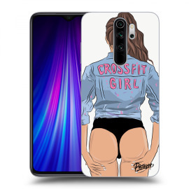 Picasee Silikónový prehľadný obal pre Xiaomi Redmi Note 8 Pro - Crossfit girl - nickynellow