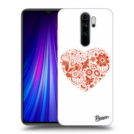 Picasee Silikónový prehľadný obal pre Xiaomi Redmi Note 8 Pro - Big heart