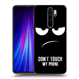 Picasee Silikónový čierny obal pre Xiaomi Redmi Note 8 Pro - Don't Touch My Phone