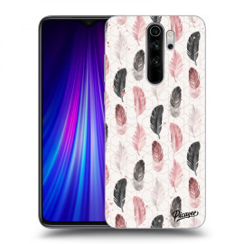 Picasee Silikónový čierny obal pre Xiaomi Redmi Note 8 Pro - Feather 2