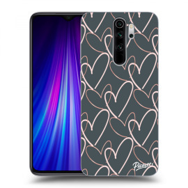 Picasee Silikónový čierny obal pre Xiaomi Redmi Note 8 Pro - Lots of love