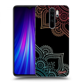 Picasee Silikónový čierny obal pre Xiaomi Redmi Note 8 Pro - Flowers pattern