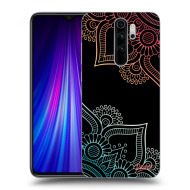 Picasee Silikónový čierny obal pre Xiaomi Redmi Note 8 Pro - Flowers pattern - cena, porovnanie