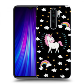 Picasee Silikónový čierny obal pre Xiaomi Redmi Note 8 Pro - Unicorn star heaven