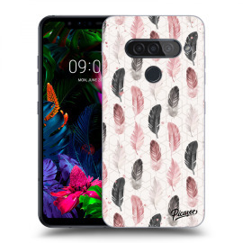 Picasee Silikónový prehľadný obal pre LG G8s ThinQ - Feather 2