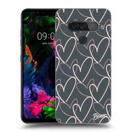 Picasee Silikónový prehľadný obal pre LG G8s ThinQ - Lots of love