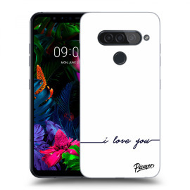 Picasee Silikónový prehľadný obal pre LG G8s ThinQ - I love you