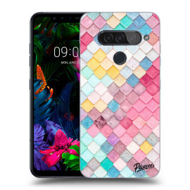 Picasee Silikónový prehľadný obal pre LG G8s ThinQ - Colorful roof