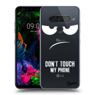 Picasee Silikónový prehľadný obal pre LG G8s ThinQ - Don't Touch My Phone - cena, porovnanie