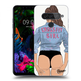 Picasee Silikónový prehľadný obal pre LG G8s ThinQ - Crossfit girl - nickynellow