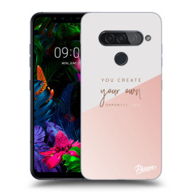 Picasee Silikónový prehľadný obal pre LG G8s ThinQ - You create your own opportunities