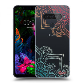 Picasee Silikónový prehľadný obal pre LG G8s ThinQ - Flowers pattern