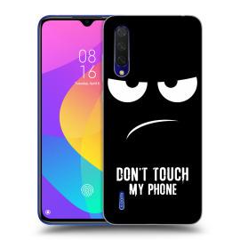 Picasee Silikónový čierny obal pre Xiaomi Mi 9 Lite - Don't Touch My Phone