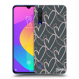 Picasee Silikónový čierny obal pre Xiaomi Mi 9 Lite - Lots of love