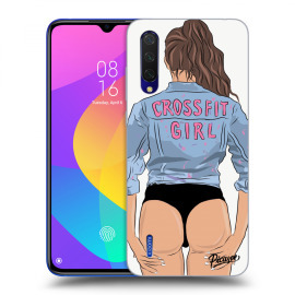 Picasee Silikónový čierny obal pre Xiaomi Mi 9 Lite - Crossfit girl - nickynellow