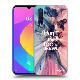 Picasee Silikónový čierny obal pre Xiaomi Mi 9 Lite - Don't think TOO much