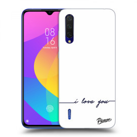 Picasee Silikónový čierny obal pre Xiaomi Mi 9 Lite - I love you