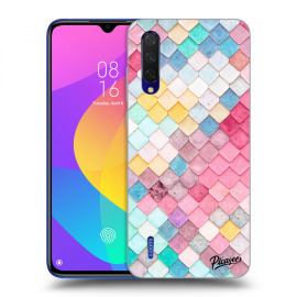 Picasee Silikónový čierny obal pre Xiaomi Mi 9 Lite - Colorful roof