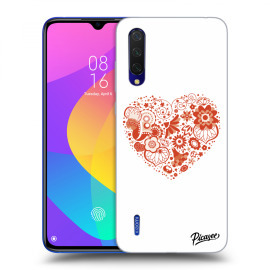 Picasee Silikónový čierny obal pre Xiaomi Mi 9 Lite - Big heart