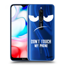 Picasee Silikónový prehľadný obal pre Xiaomi Redmi 8 - Don't Touch My Phone