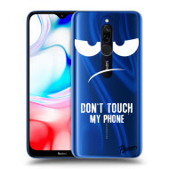 Picasee Silikónový prehľadný obal pre Xiaomi Redmi 8 - Don't Touch My Phone - cena, porovnanie