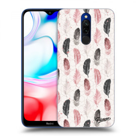 Picasee Silikónový prehľadný obal pre Xiaomi Redmi 8 - Feather 2