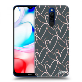 Picasee Silikónový prehľadný obal pre Xiaomi Redmi 8 - Lots of love