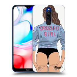 Picasee Silikónový prehľadný obal pre Xiaomi Redmi 8 - Crossfit girl - nickynellow