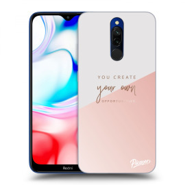 Picasee Silikónový prehľadný obal pre Xiaomi Redmi 8 - You create your own opportunities