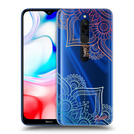 Picasee Silikónový prehľadný obal pre Xiaomi Redmi 8 - Flowers pattern