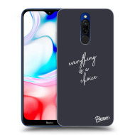 Picasee Silikónový prehľadný obal pre Xiaomi Redmi 8 - Everything is a choice - cena, porovnanie