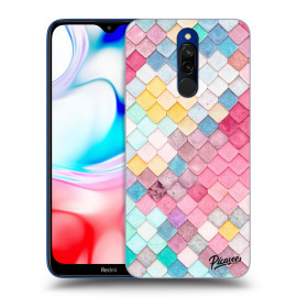 Picasee Silikónový prehľadný obal pre Xiaomi Redmi 8 - Colorful roof