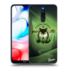 Picasee Silikónový prehľadný obal pre Xiaomi Redmi 8 - Wolf life