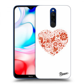 Picasee Silikónový prehľadný obal pre Xiaomi Redmi 8 - Big heart