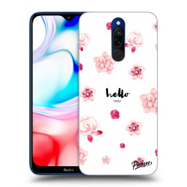 Picasee Silikónový prehľadný obal pre Xiaomi Redmi 8 - Hello there