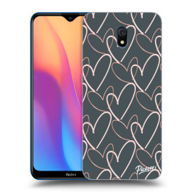 Picasee Silikónový prehľadný obal pre Xiaomi Redmi 8A - Lots of love