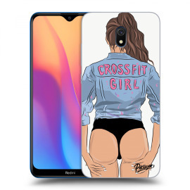 Picasee Silikónový prehľadný obal pre Xiaomi Redmi 8A - Crossfit girl - nickynellow