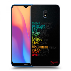 Picasee Silikónový prehľadný obal pre Xiaomi Redmi 8A - Motto life