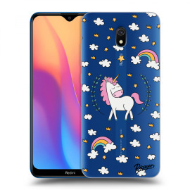 Picasee Silikónový prehľadný obal pre Xiaomi Redmi 8A - Unicorn star heaven