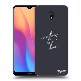 Picasee Silikónový prehľadný obal pre Xiaomi Redmi 8A - Everything is a choice