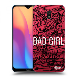 Picasee Silikónový prehľadný obal pre Xiaomi Redmi 8A - Bad girl