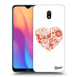 Picasee Silikónový prehľadný obal pre Xiaomi Redmi 8A - Big heart