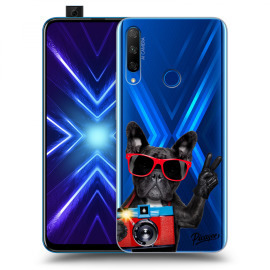 Picasee Silikónový prehľadný obal pre Honor 9X - French Bulldog