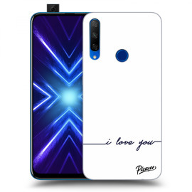 Picasee Silikónový prehľadný obal pre Honor 9X - I love you