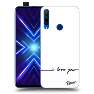 Picasee Silikónový prehľadný obal pre Honor 9X - I love you - cena, porovnanie