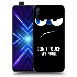 Picasee Silikónový čierny obal pre Honor 9X - Don't Touch My Phone