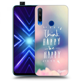 Picasee Silikónový čierny obal pre Honor 9X - Think happy be happy