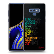 Picasee Silikónový čierny obal pre Samsung Galaxy Note 9 N960F - Motto life - cena, porovnanie