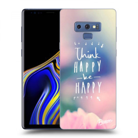 Picasee Silikónový čierny obal pre Samsung Galaxy Note 9 N960F - Think happy be happy